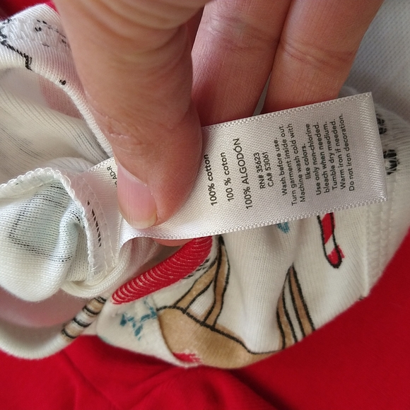 Christmas Reindeer Baby Newborn 2pc set Long Sleeve Bodysuit And Red Pants - Picture 8 of 12